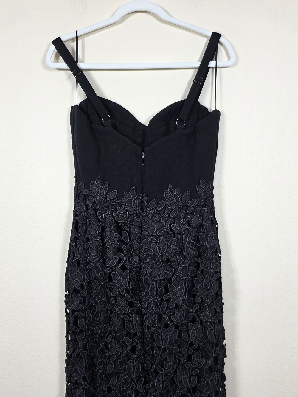 DRESS THE POPULATION BLACK LORENA GOWN SIZE M MSRP $338 - Picture 7 of 13